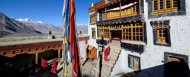 Stongde Buddhist monastery (gompa) near Karsha, Zanskar, Ladakh