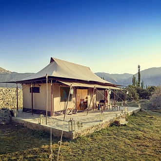 View of Chamba Camp Diskit, Ladakh