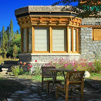 View of Lchang Nang Retreat, Ladakh
