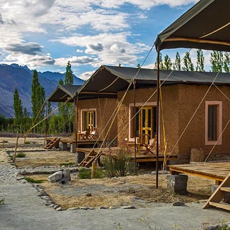 View of Nubra Ecolodge, Ladakh