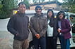 Group photo with family and driver Nawang