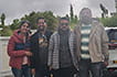 Group photo with driver Rigzen, hotel in Leh, Ladakh
