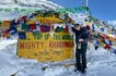 Khardung La pass with snow, Ladakh