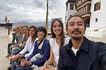 Group photo at monastery, Indus valley, Ladakh