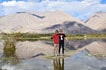 Reflection in water, Hunder sand dunes, Nubra valley, Ladakh
