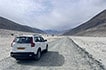 Car on the road, road trip in Ladakh