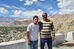 Deepak and driver Stanzin, Leh-Ladakh tour