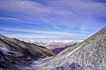 Winter landscape in Ladakh, mountains with snow