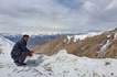 Snow on mountain roads of Ladakh