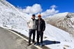 HuyGo and driver Stanzin in the snow, Ladakh