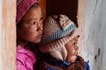 Portrait or two children in a village of Ladakh 