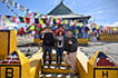 Prayer flags at Taglang La pass