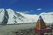 Moutain pass with snow in Ladakh