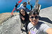 Selfie with driver, Pangong Tso, Ladakh