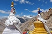 Colourful stupa, tour of Ladakh