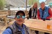 Clients and driver having tea, Ladakh