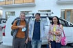Thai clients with driver Dorjey