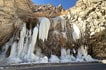 Frozen waterfall, winter in Ladakh