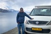 Driver Mr. Rinchen at Pangong Tso in Ladakh