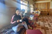 Driver and clients in homestay, Ladakh
