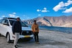 Sandipan and Stanzin at Pangong lake, Ladakh