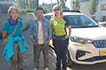 Driver Ashiq Ali with clients, Ladakh tour
