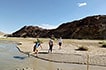 Crossing river, Nubra valley, Ladakh