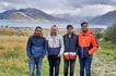 Pangong Tso with driver Rinchen