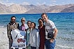 Group photo at Pangong Lake, Ladakh