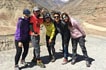 Group photo with driver at Sangam (confluence of Indus and Zanskar Rivers), Ladakh