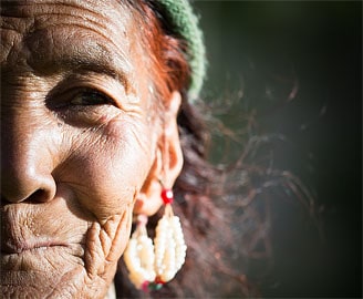 Portrait of a Ladakhi woman