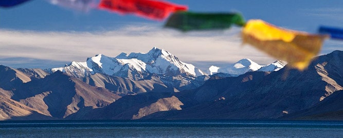 High-altitude lake of Tso Moriri (4,530m), Ladakh