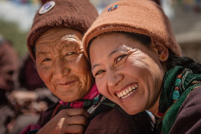 Gha-ram Tibi and Ser-po Tibi, traditional cap of Zanskar