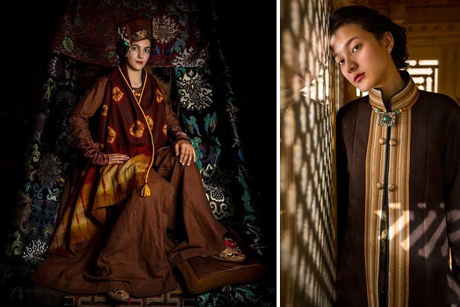 Coat made with yak wool, Jigmat Couture, fashion designer, Ladakh