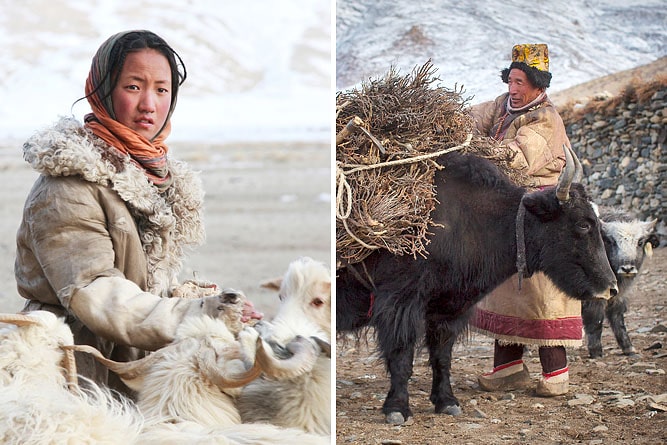 Kos Kar, traditional dress of the Changpa nomads in Ladakh