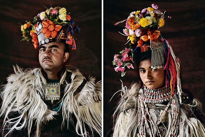 Montho Tibi, traditional headdress of the Brokpas in Ladakh