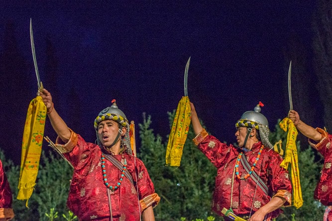 Spao Dance, Ladakhi men with swords, Traditional dance of Ladakh