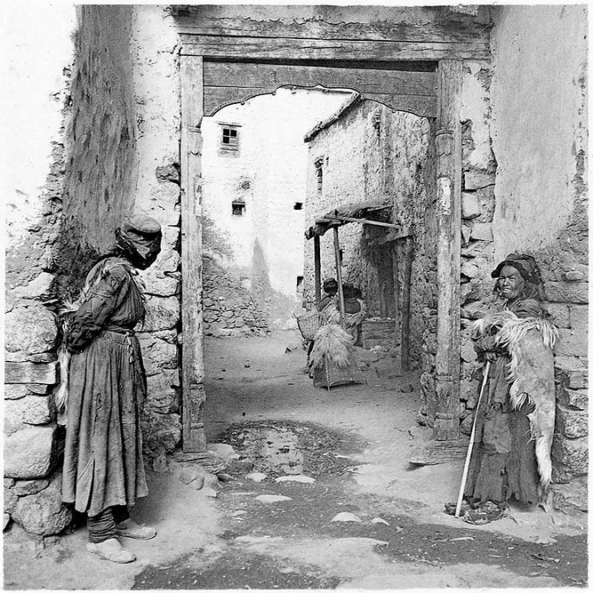 Leh Old Town in 1934, Ladakh
