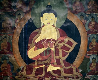 Murals at Alchi Monastery Gompa, Indus valley, Ladakh