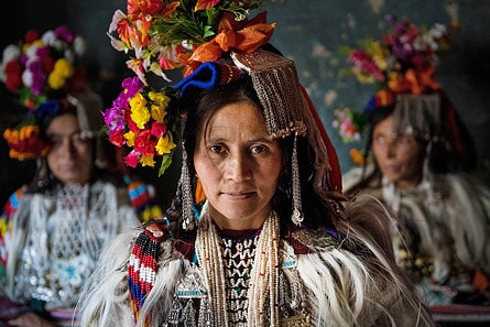 Femmes Brokpa, vallée de Dha-Hanu, Ladakh