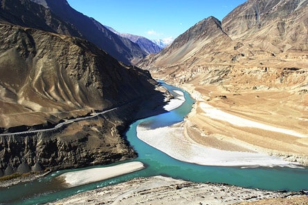Confluence des rivières Indus et Zanskar, Sangam, Ladakh