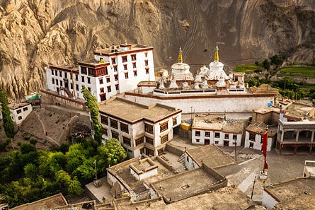 Monastère de Lamayuru vu d'en haut, Ladakh