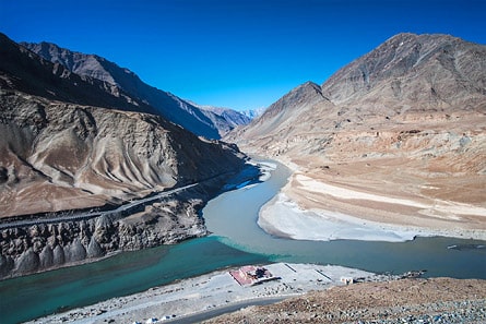 Sangam (confluence des rivières Indus et Zanskar), Ladakh