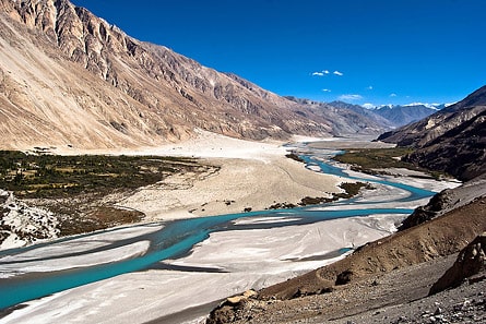 Shayok valley and river, road from Nubra to Pangong, Ladakh