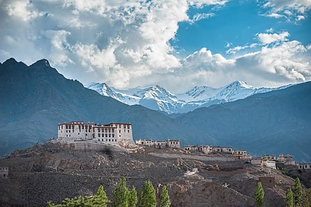 Stakna Monastery and Stok range, Ladakh