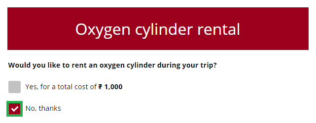 Oxygen cylinder rental, first tour