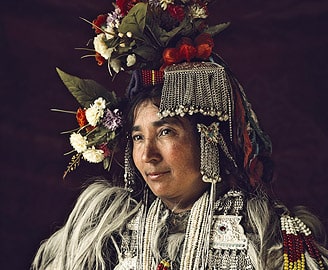 Portrait of a Brokpa Woman, Dha-Hanu Valley, Leh-Ladakh Tour Package