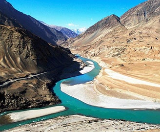 Sangam (confluence of Indus and Zanskar rivers), Leh-Ladakh Tour Package